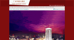 Desktop Screenshot of hotellandmarkcanton.com
